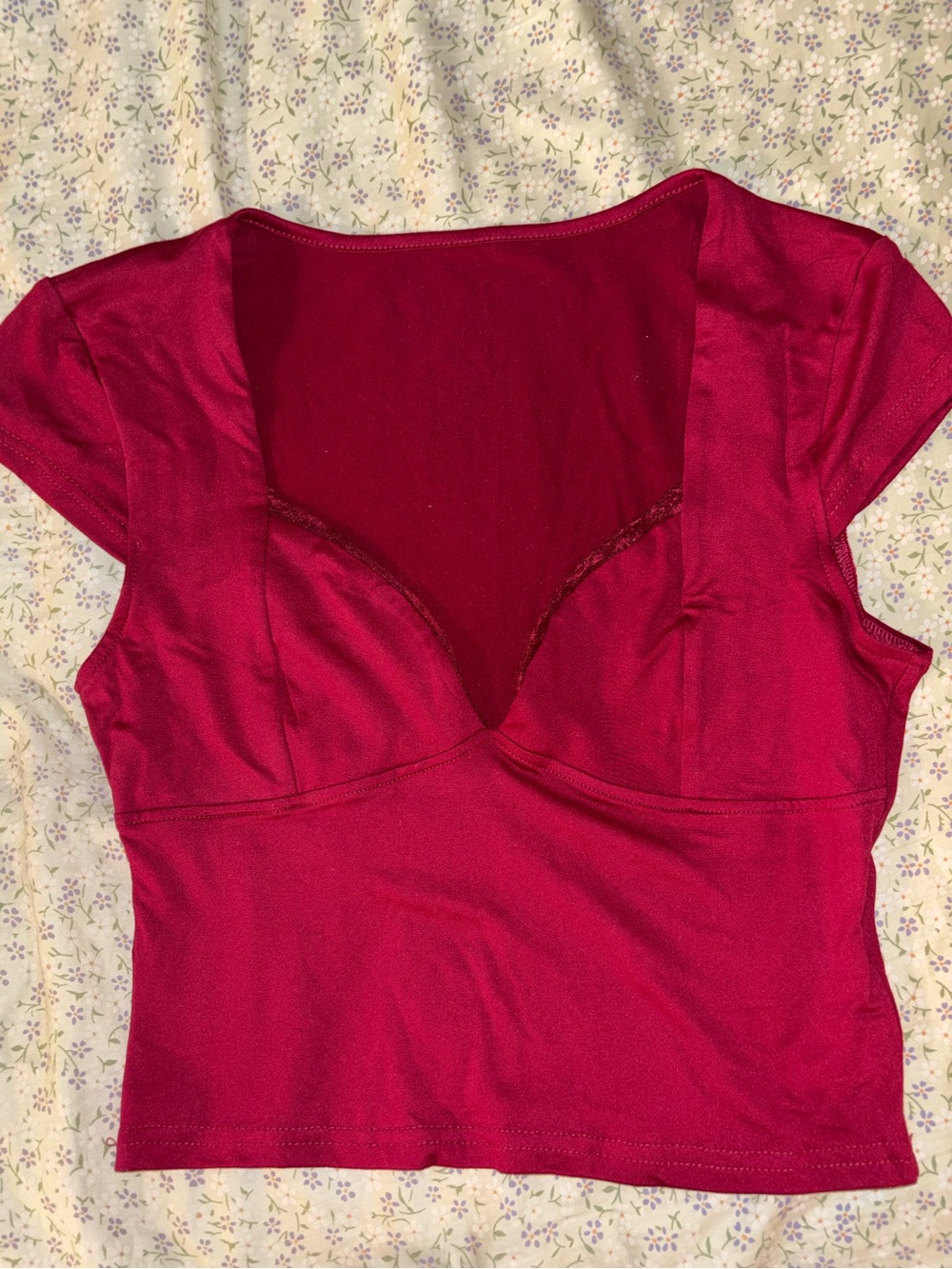 Deep Raspberry Crop Top